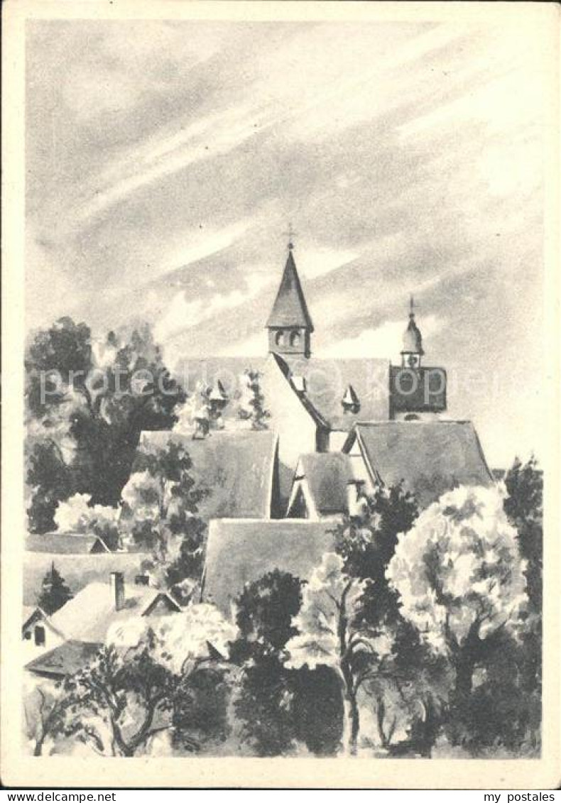 Enger Ortsblick Zeichnung