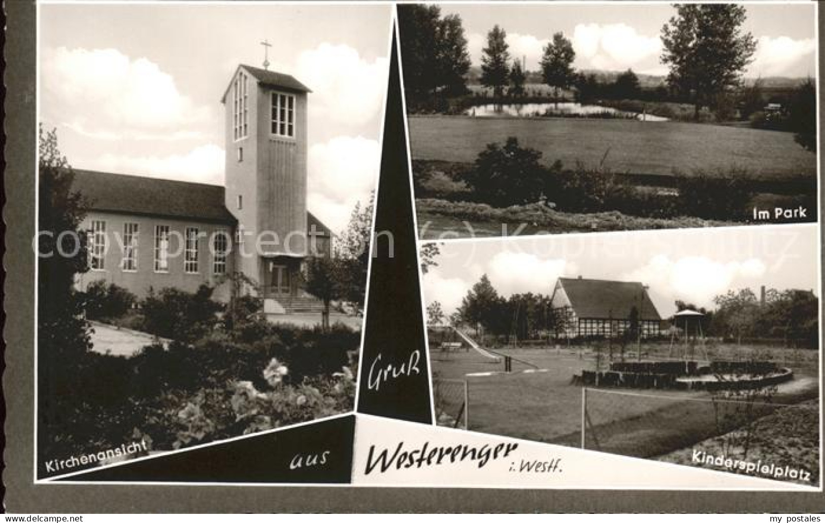 Enger OT Westerenger Kirche Park Kinderspielplatz