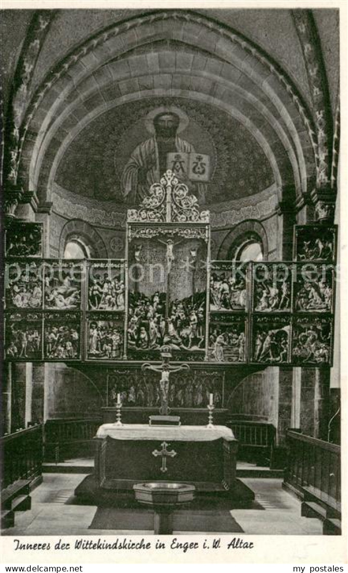 Enger Wittekindkirche Inneres mit Altar