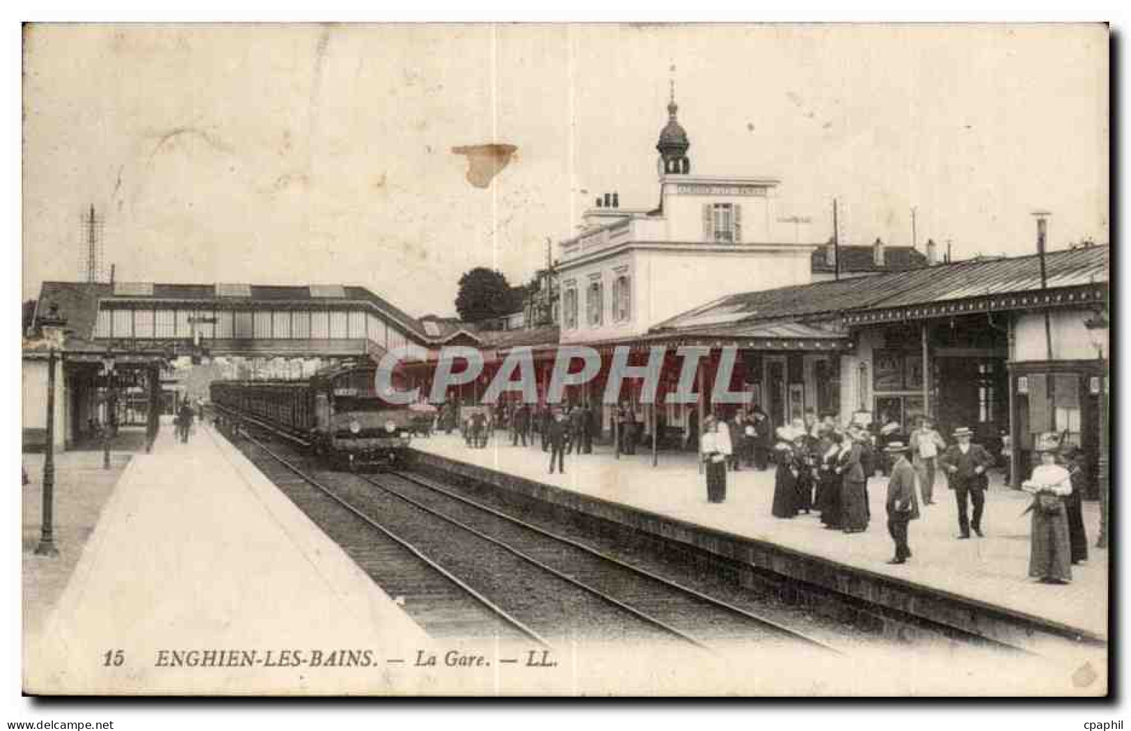 Enghien les Bains CPA La gare TOP