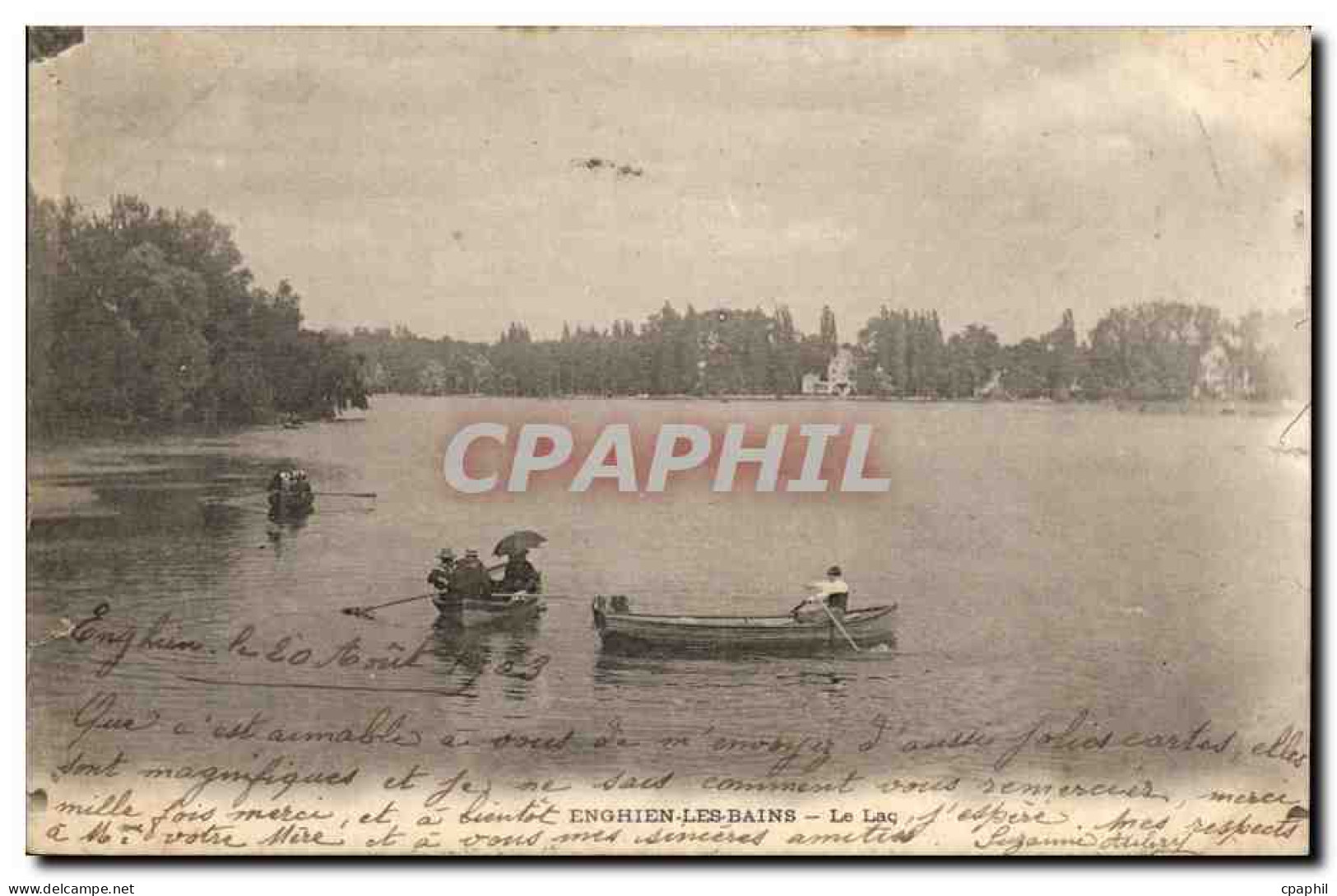 Enghien les Bains CPA Le lac