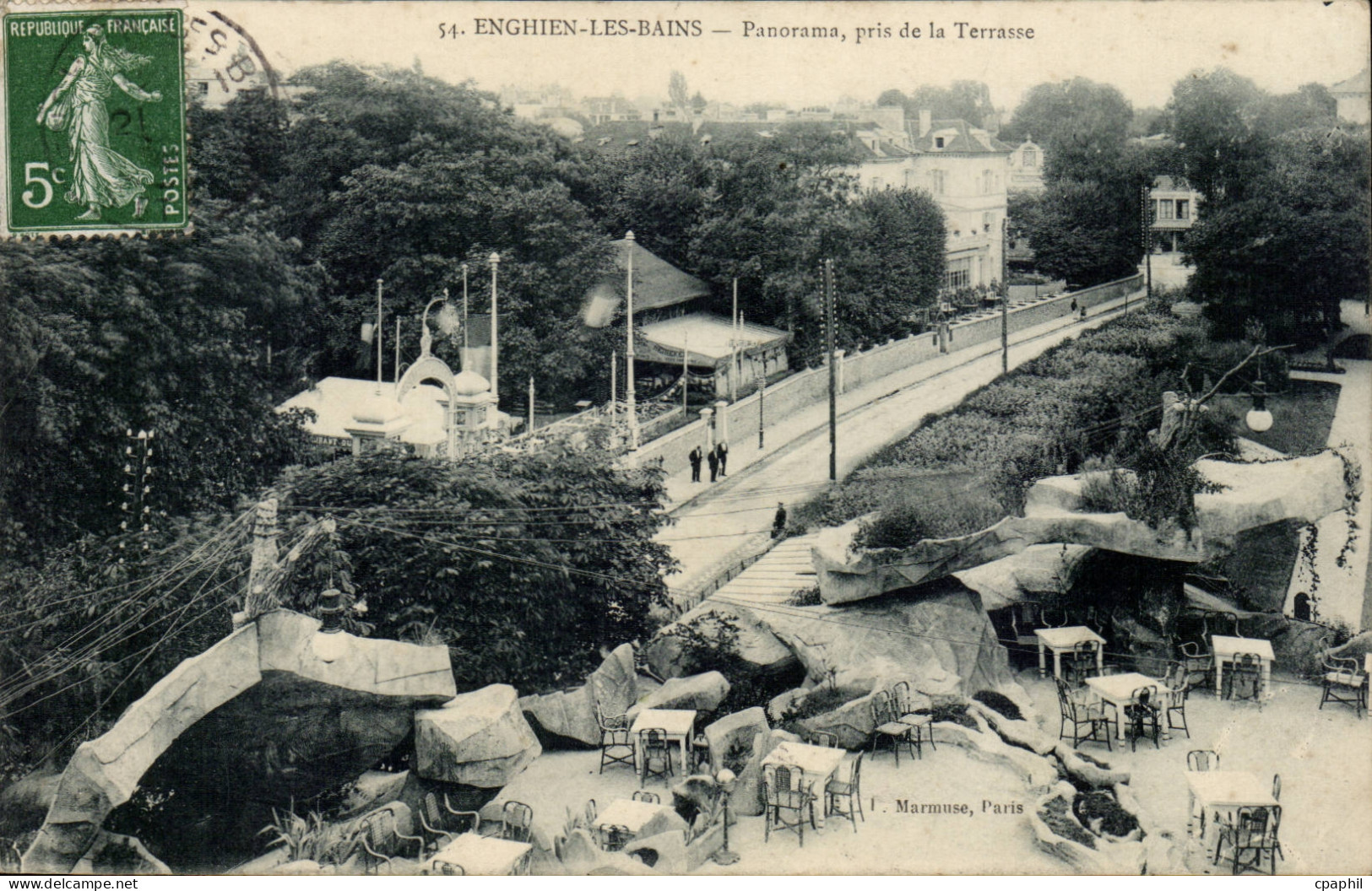 Enghien les Bains - Panorama pris de la Terrasse - CPA