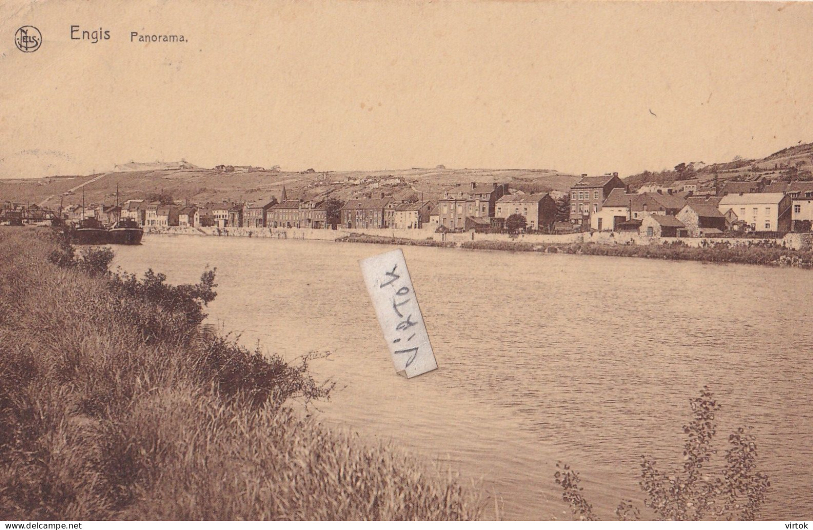 ENGIS :  panorama  ( 1931 avec timbre )