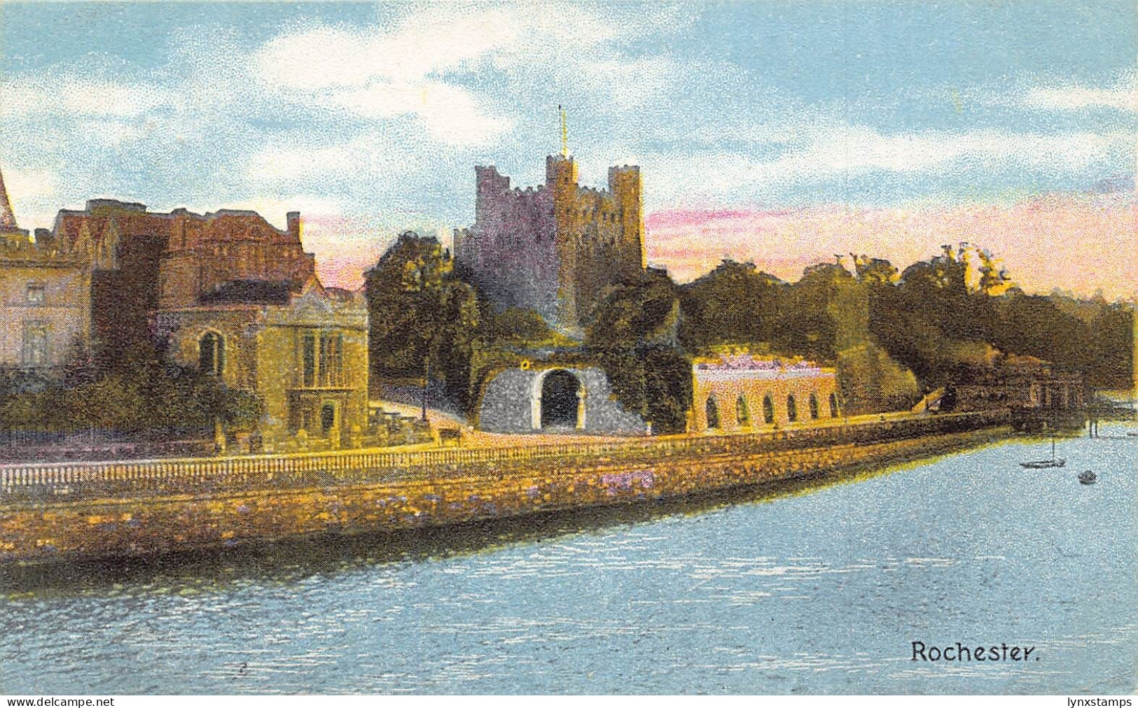 England 1909 Rochester vintage postcard