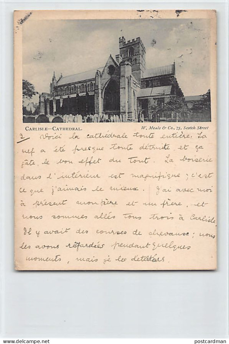 England - CARLISLE - Cathedral - Forerunner postcard Small Size - YEAR 1901
