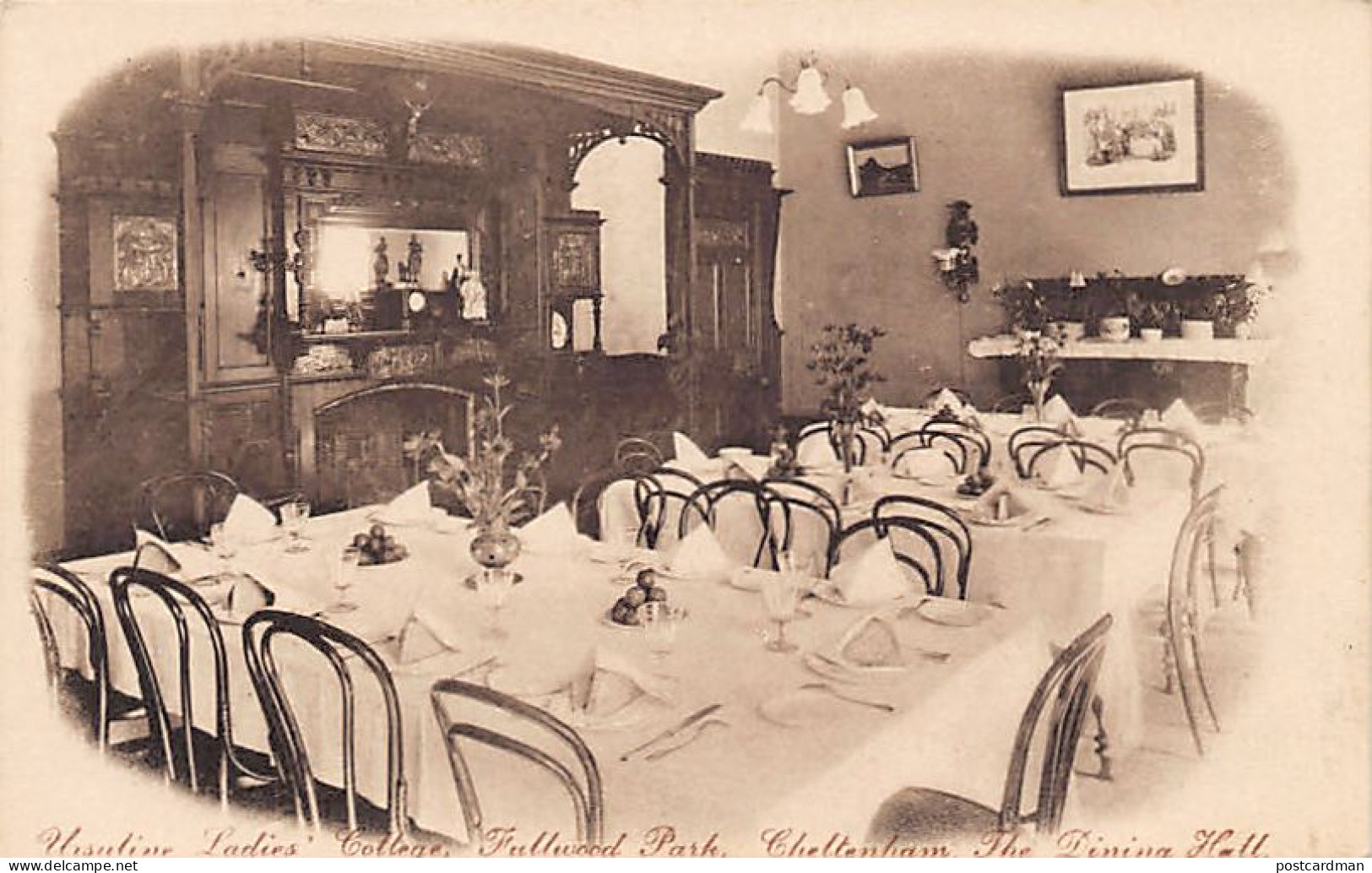 England - CHELTENHAM - Ursuline Ladies' College, Fulwood Park - The dining hall