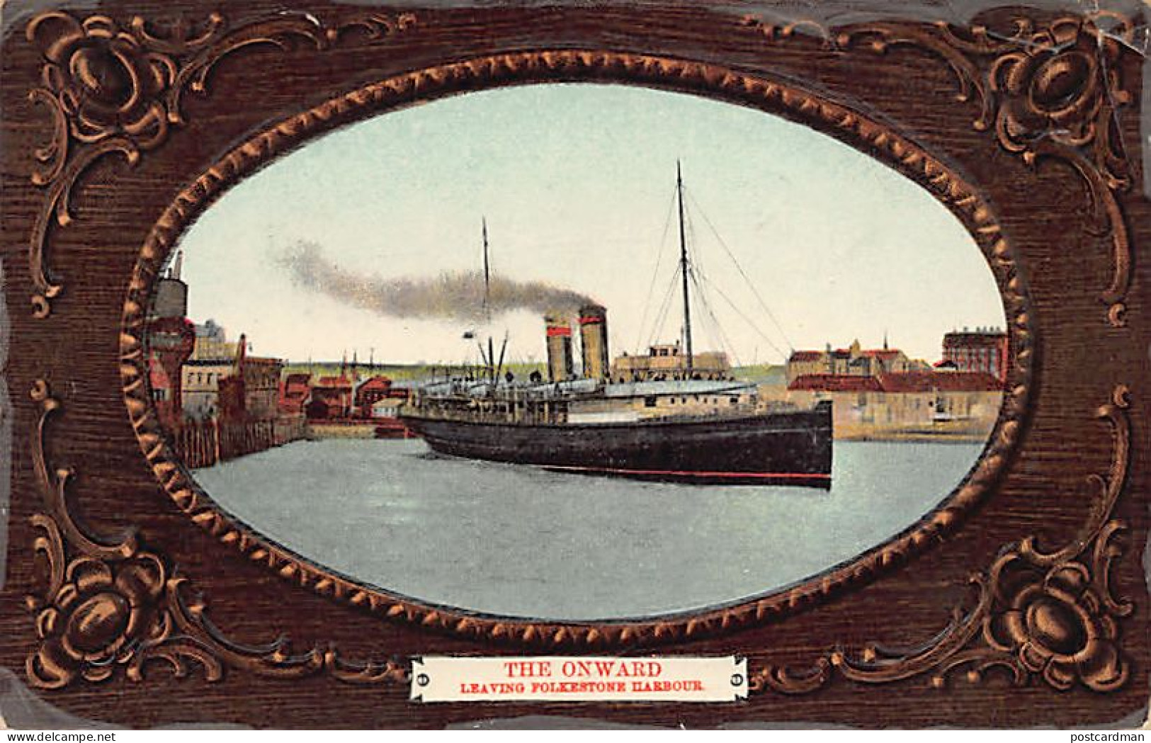 England - FOLKESTONE The Onward leaving Folkestone Harbour