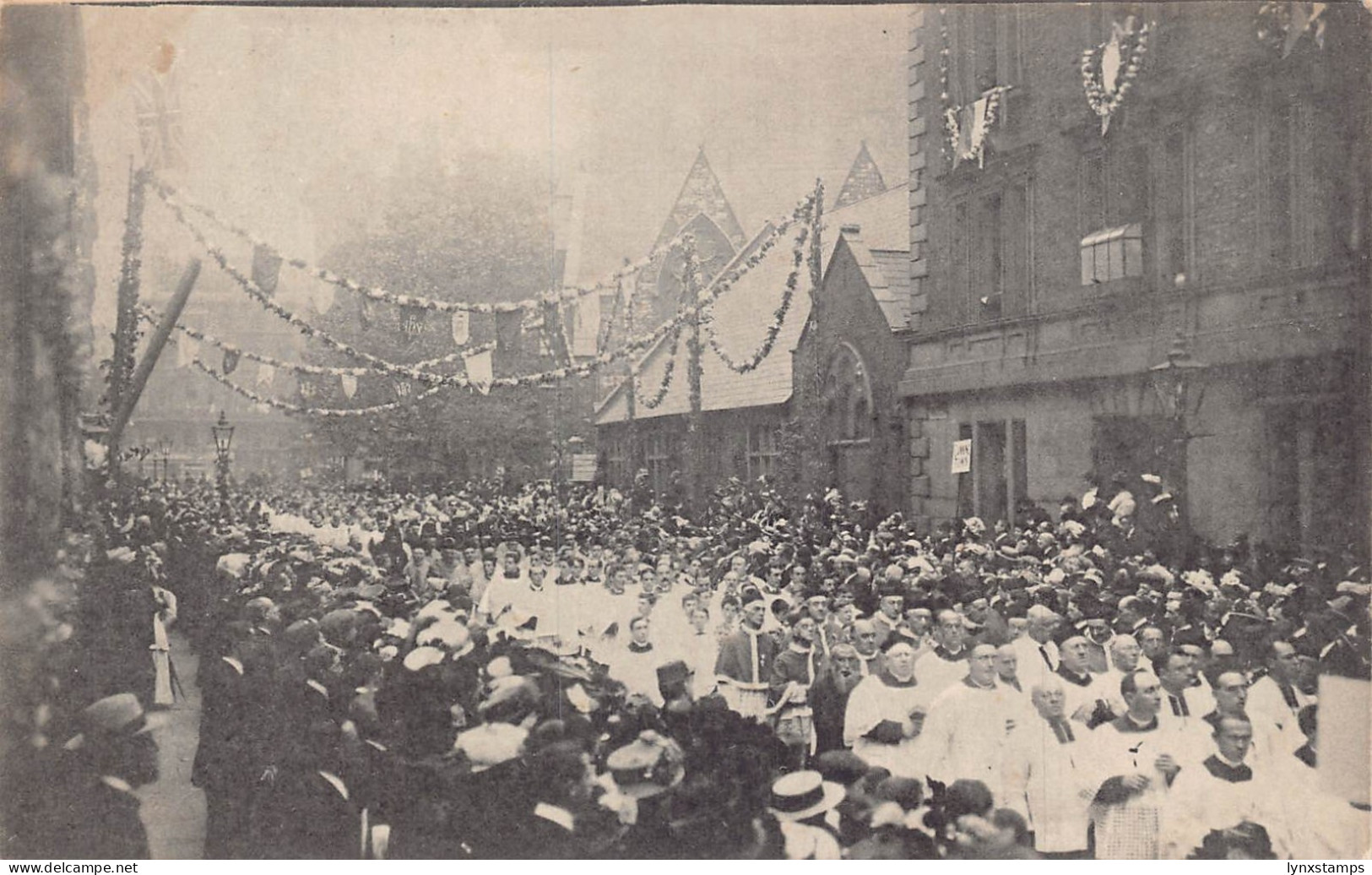 England Great Procession in Carlisle Place Religious postcard