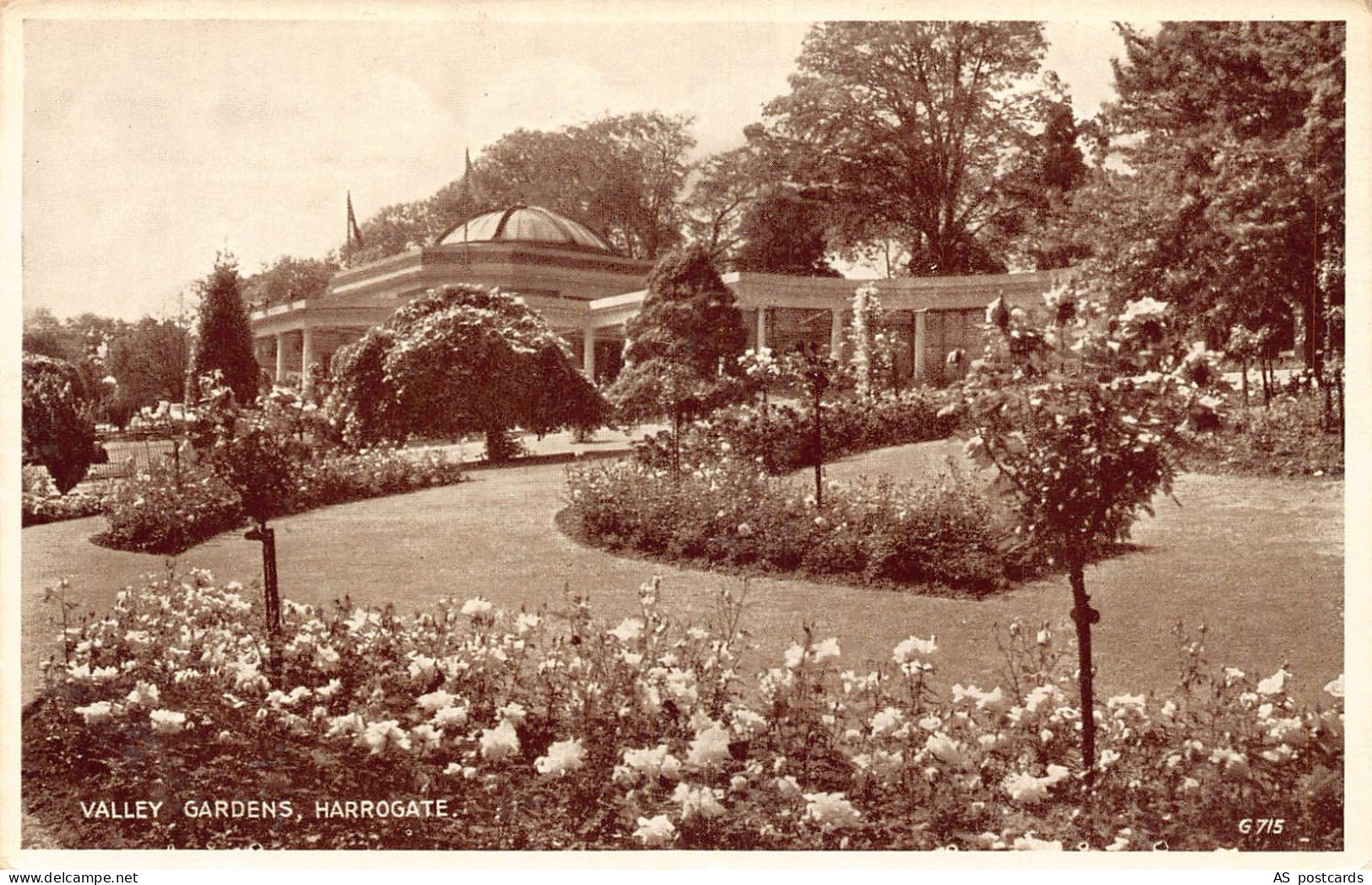 England Harrogate Valley Gardens vintage postcard C309