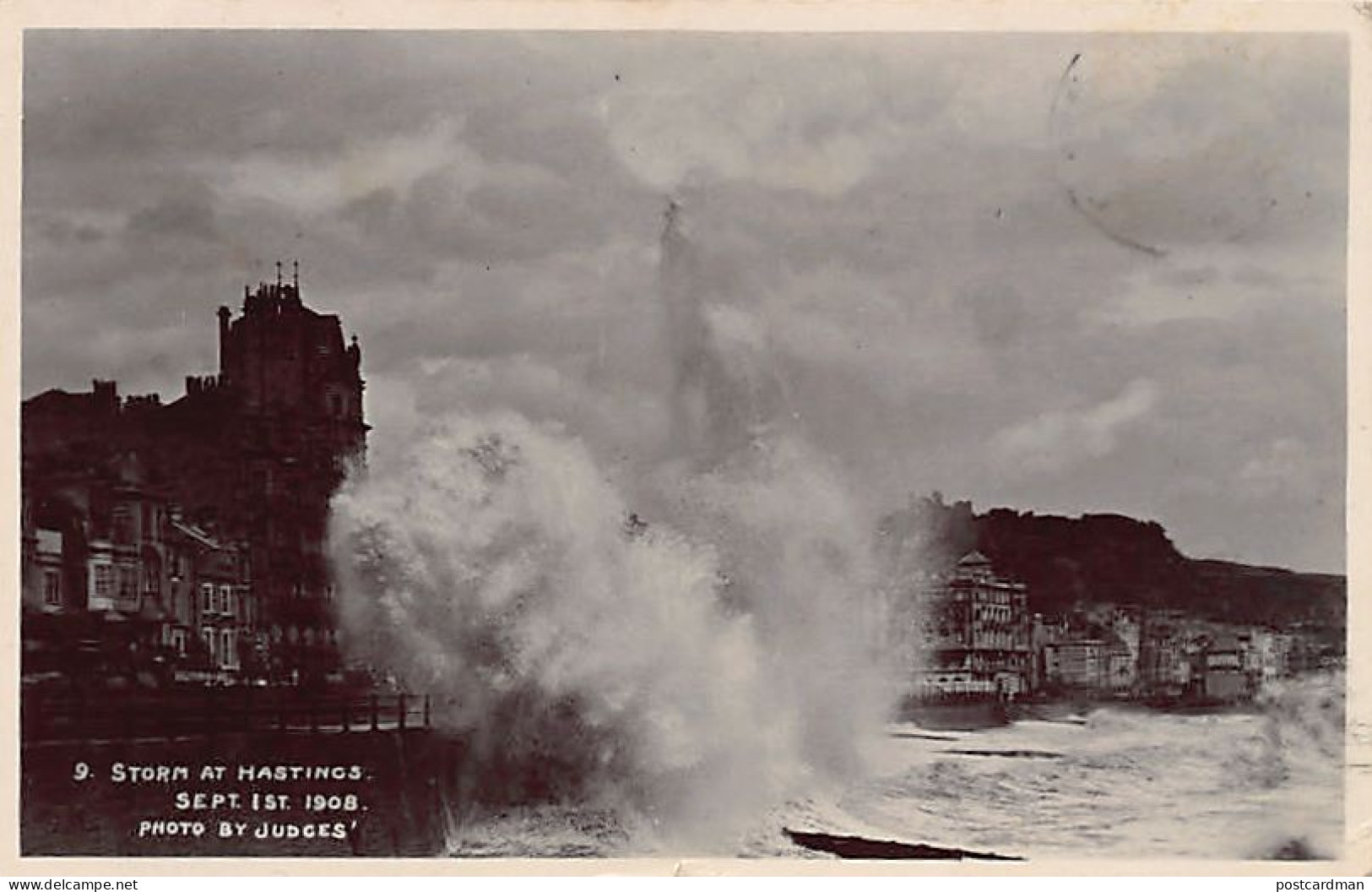 England - HASTINGS Storm at Hastings Sept. 1st 1908