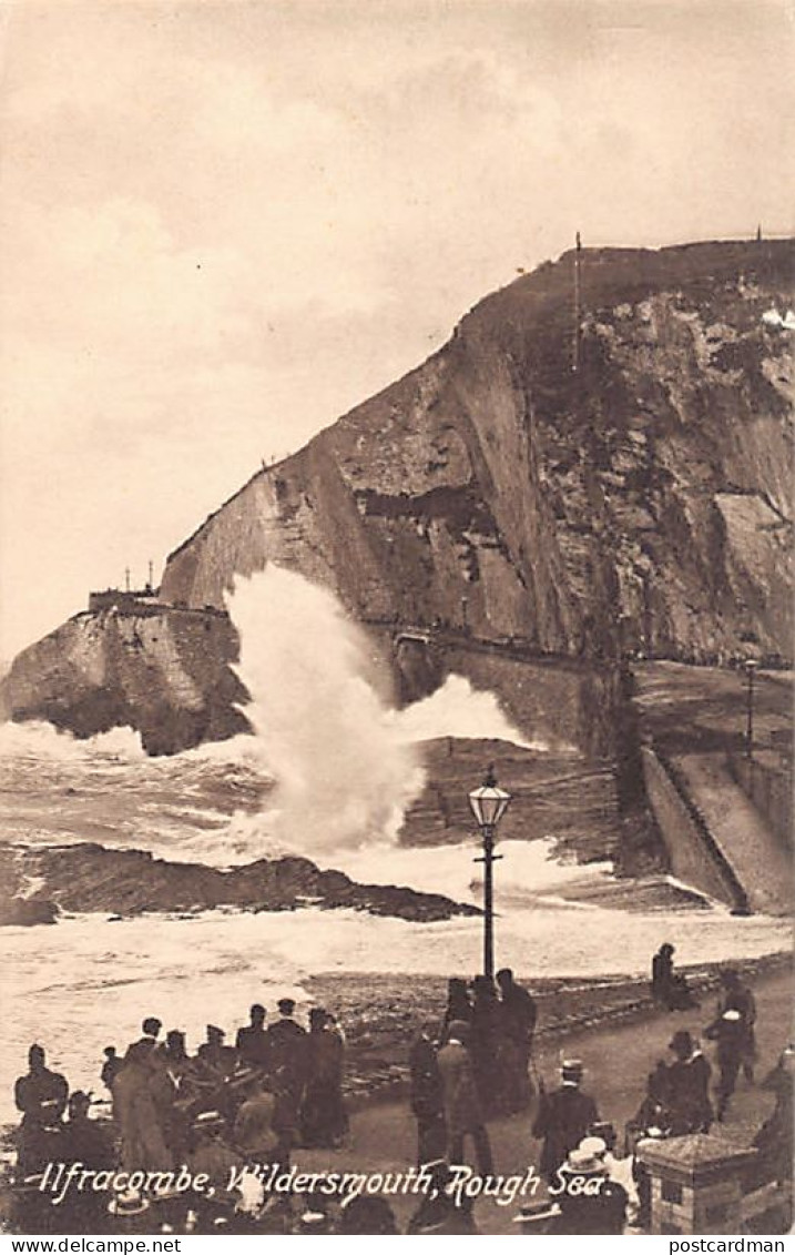 England - ILFRACOMBE Wildersmouth Rough Sea