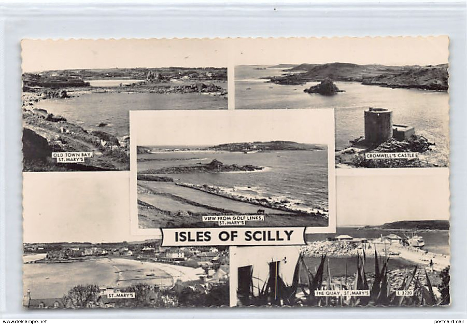 England - ISLES OF SCILLY View from Golf Links, St Mary's, Cromwell's Castle