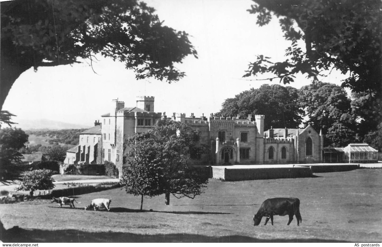 England Leighton Hall Carnforth Lancashire vintage postcard C307