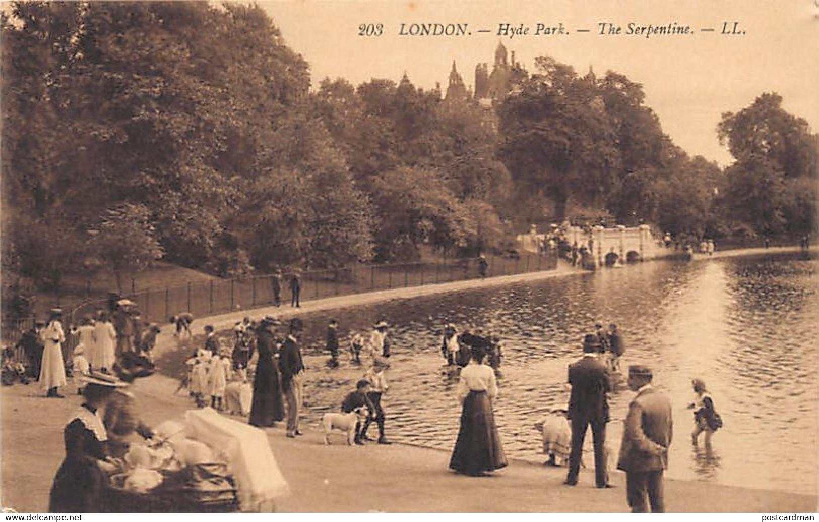 England - LONDON - Hyde Park - The Serpentine - Publ. Levy L.L. 203