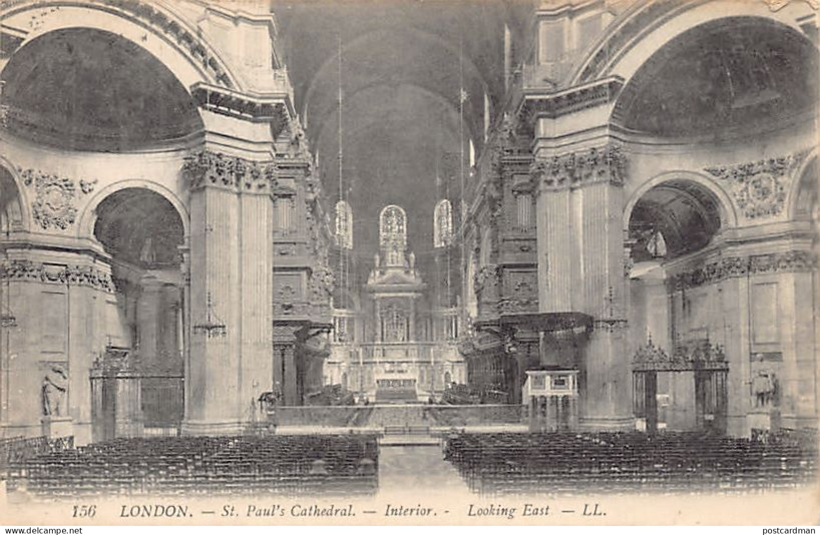 England - LONDON - St. Paul's Cathedral - Interior, looking East - Publ. Levy L.L. 156