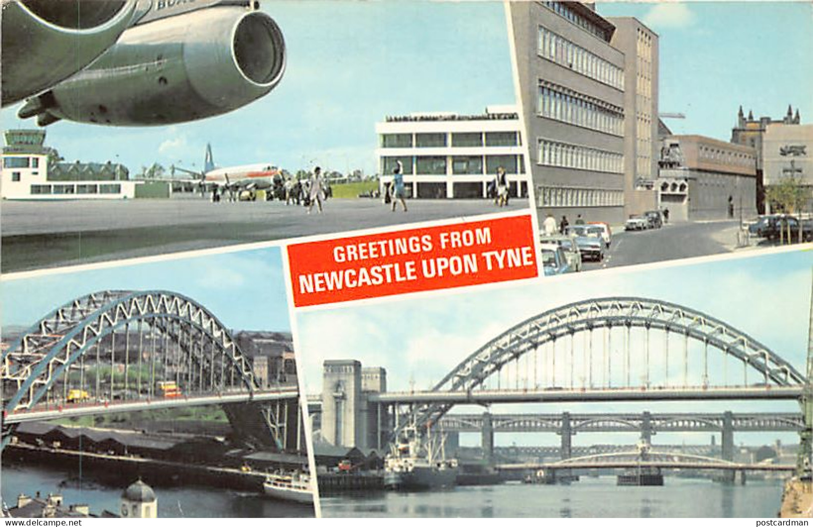 England - NEWCASTLE-UPON-TYNE - Airport - Bridge - University - Three Bridges