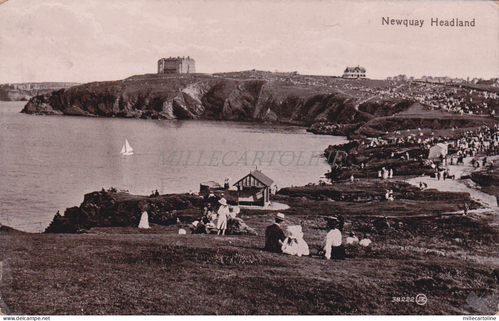 ENGLAND - Newquay, Headland, Postcard 1920