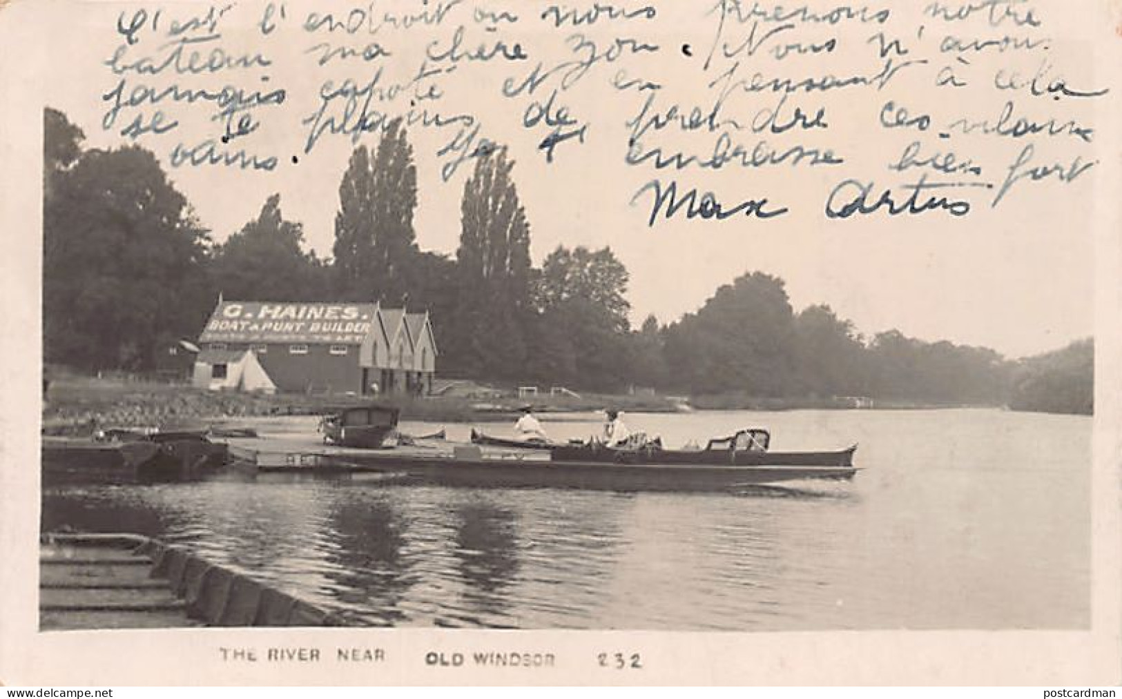 England - OLD WINDSOR - The river near Old Windsor - REAL PHOTO