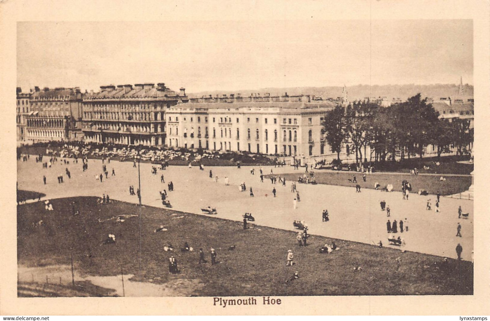 England Plymouth Hoe vintage postcard