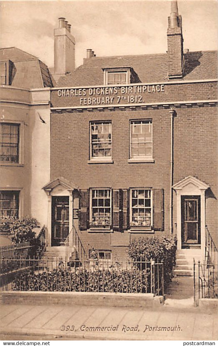 England - PORTSMOUTH 393 Commercial Road Charles Dickens' Birthplace