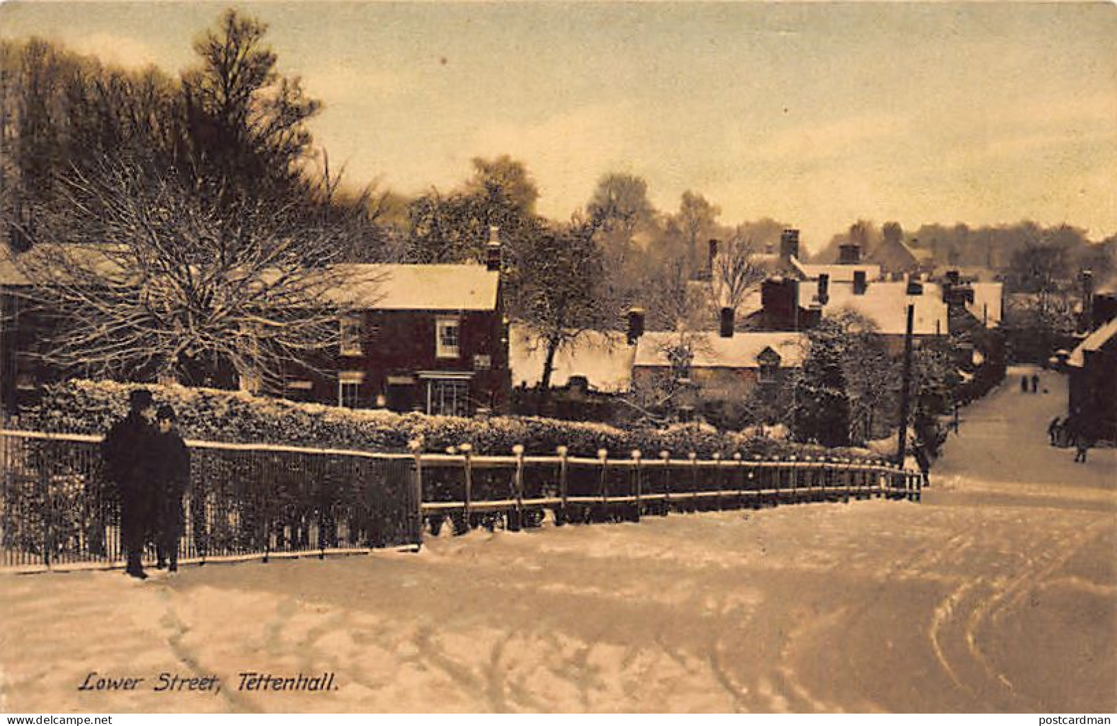 England - TETTENHALL Wolverhampton - Lower street (under the snow)