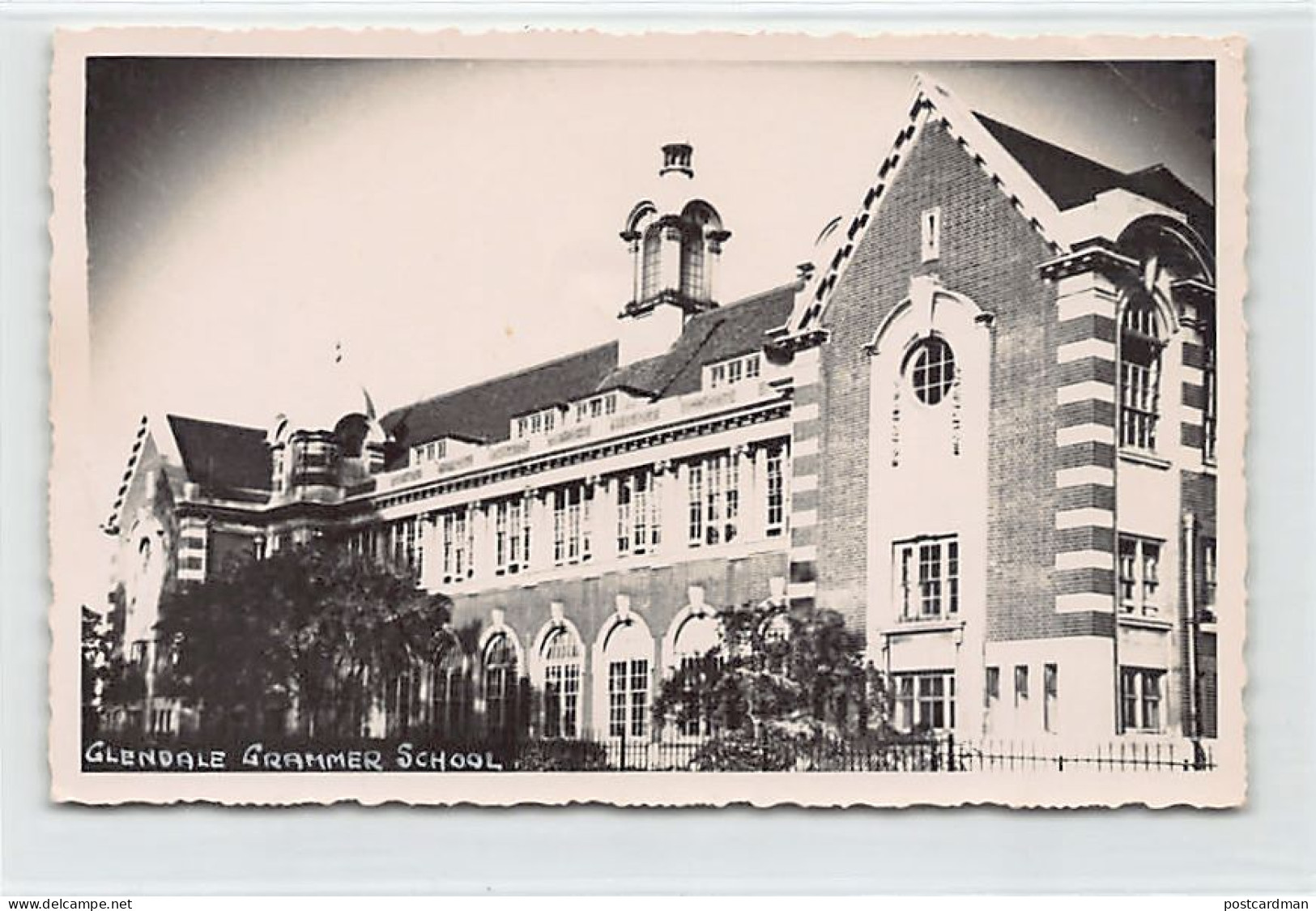 England - TOTTENHAM London - Glendale Grammar School, Glendale Ave. - PHOTOGRAPH Postcard Size
