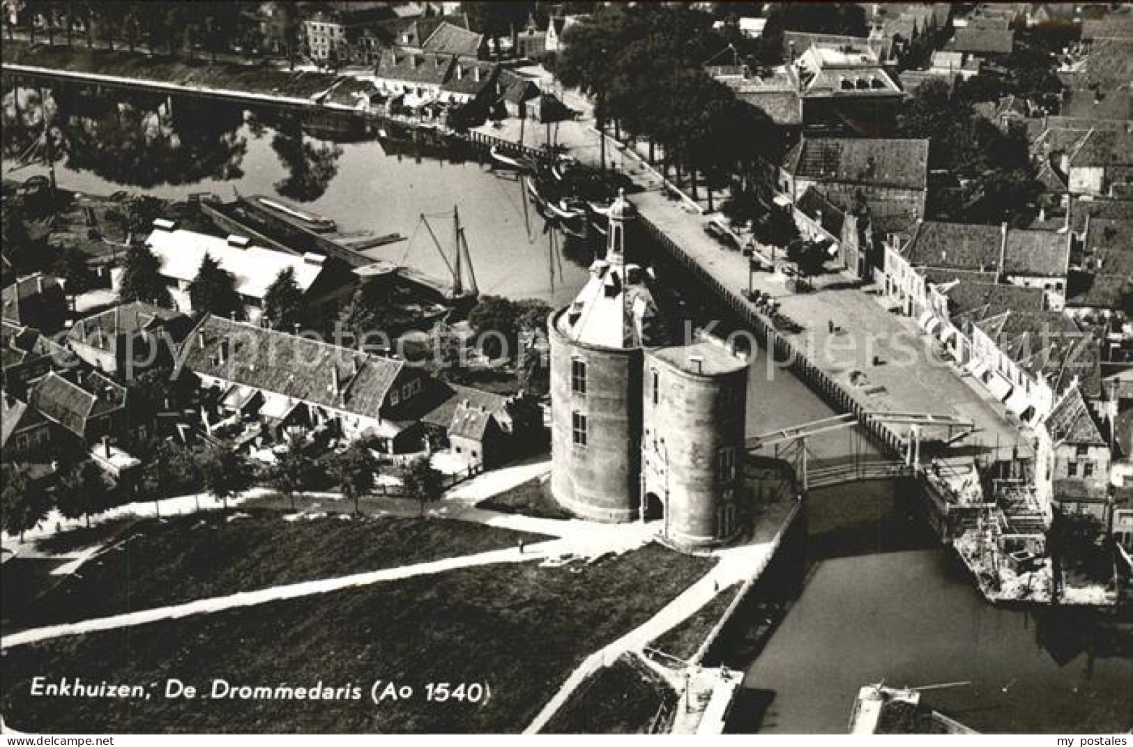 Enkhuizen De Drommedaris Fliegeraufnahme
