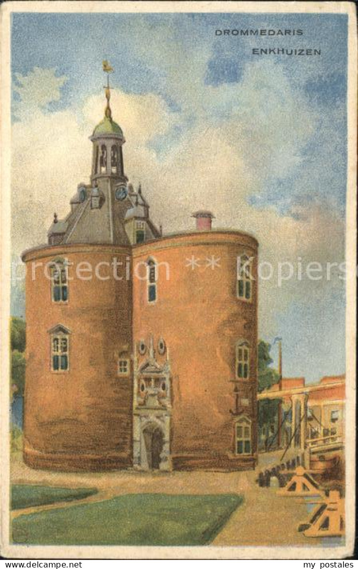 Enkhuizen Drommedaris Kuenstlerkarte
