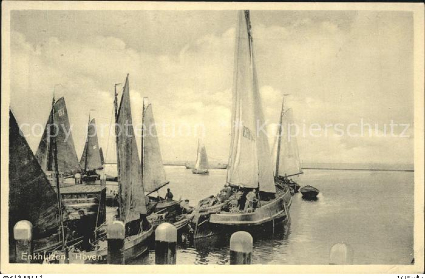 Enkhuizen Haven Segelboot
