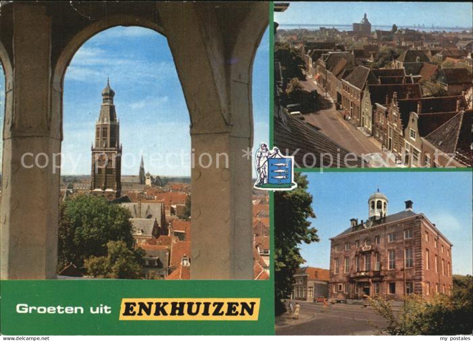 Enkhuizen Teilansicht Rathaus Kirche