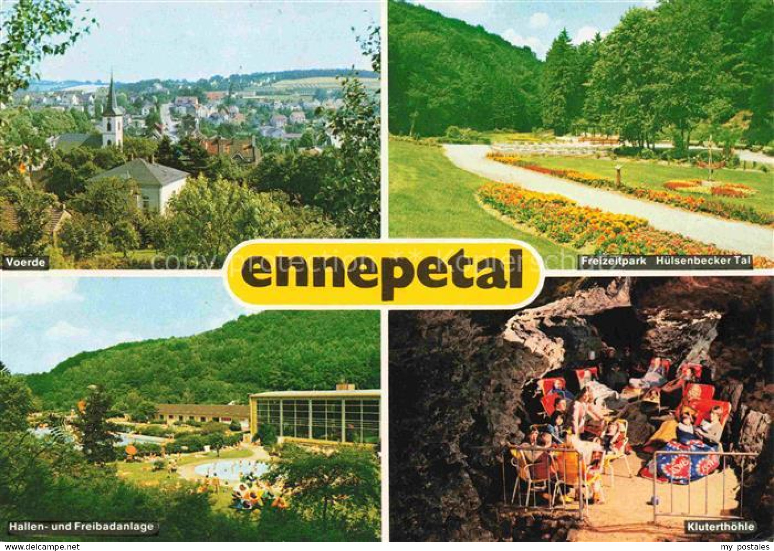 Ennepetal NRW Panorama Voerde Hallen- und Freibadanlage Kluterthoehle Freizeitpa