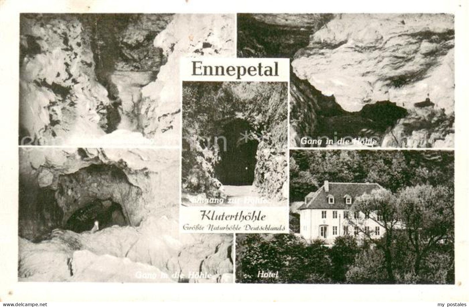 Ennepetal Voerde Kluterthoehle Eingang Gang in die Hoehel Hotel