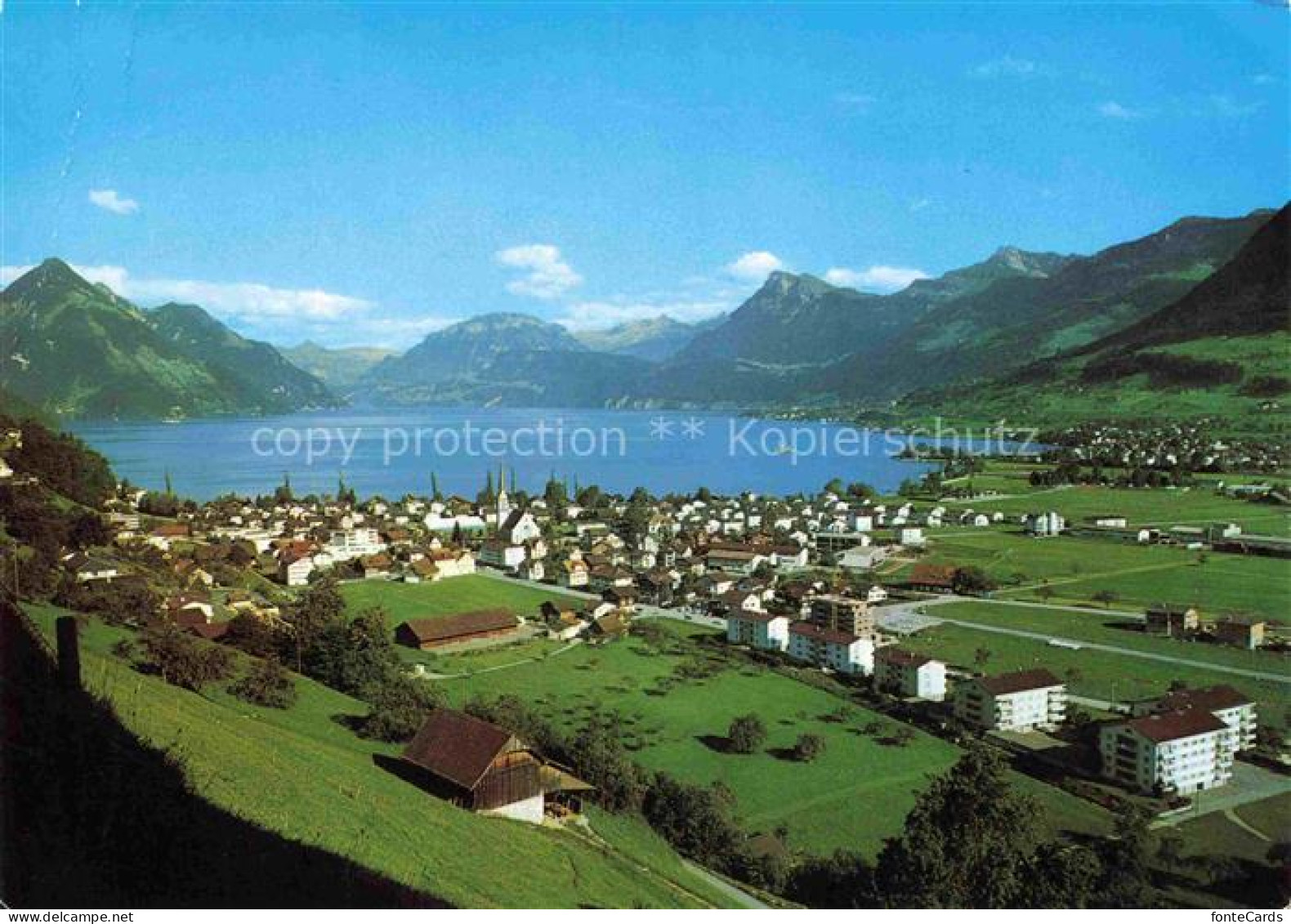 Ennetbuergen NW am Buergenstock mit Vierwaldstaettersee