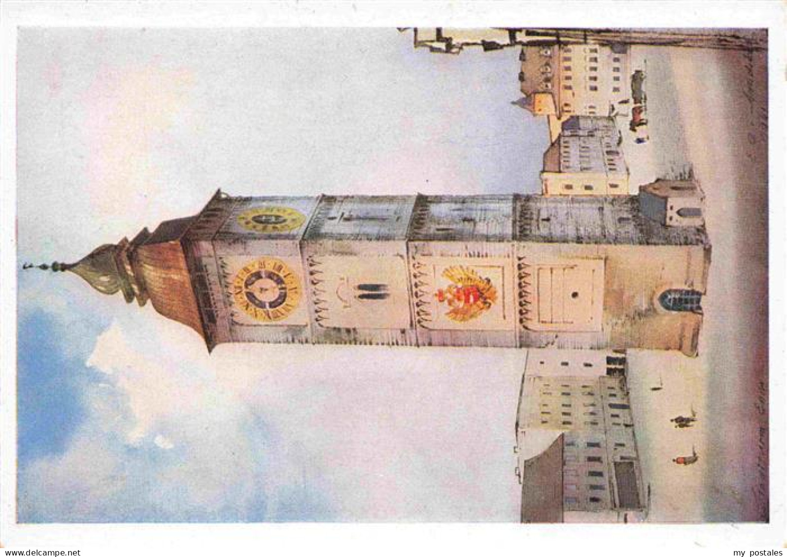 Enns Oberoesterreich AT Stadtturm 16. Jhdt. Heimatwerk Oberdonau e.V. Kartenfolg