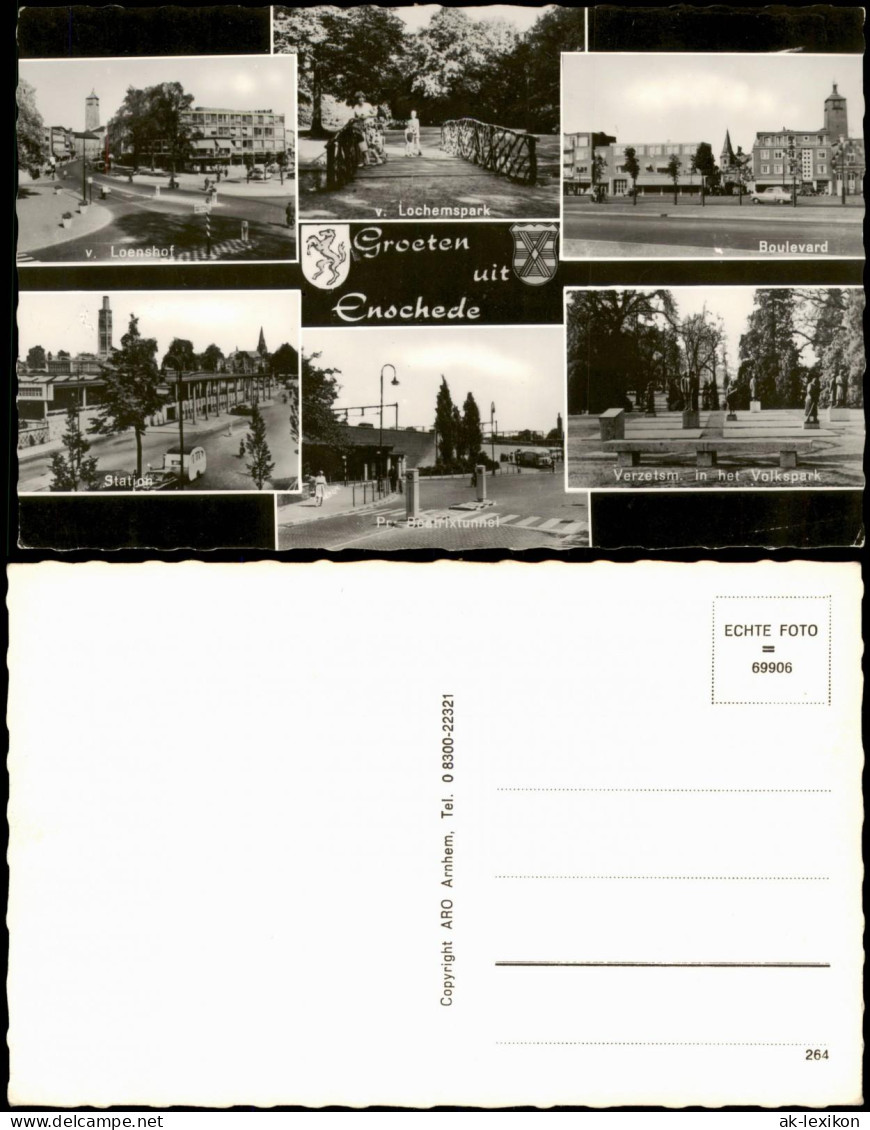Enschede  (Eanske)  u.a. Boulevard V. Lochemspark v. Loenshof Volkspark 1960