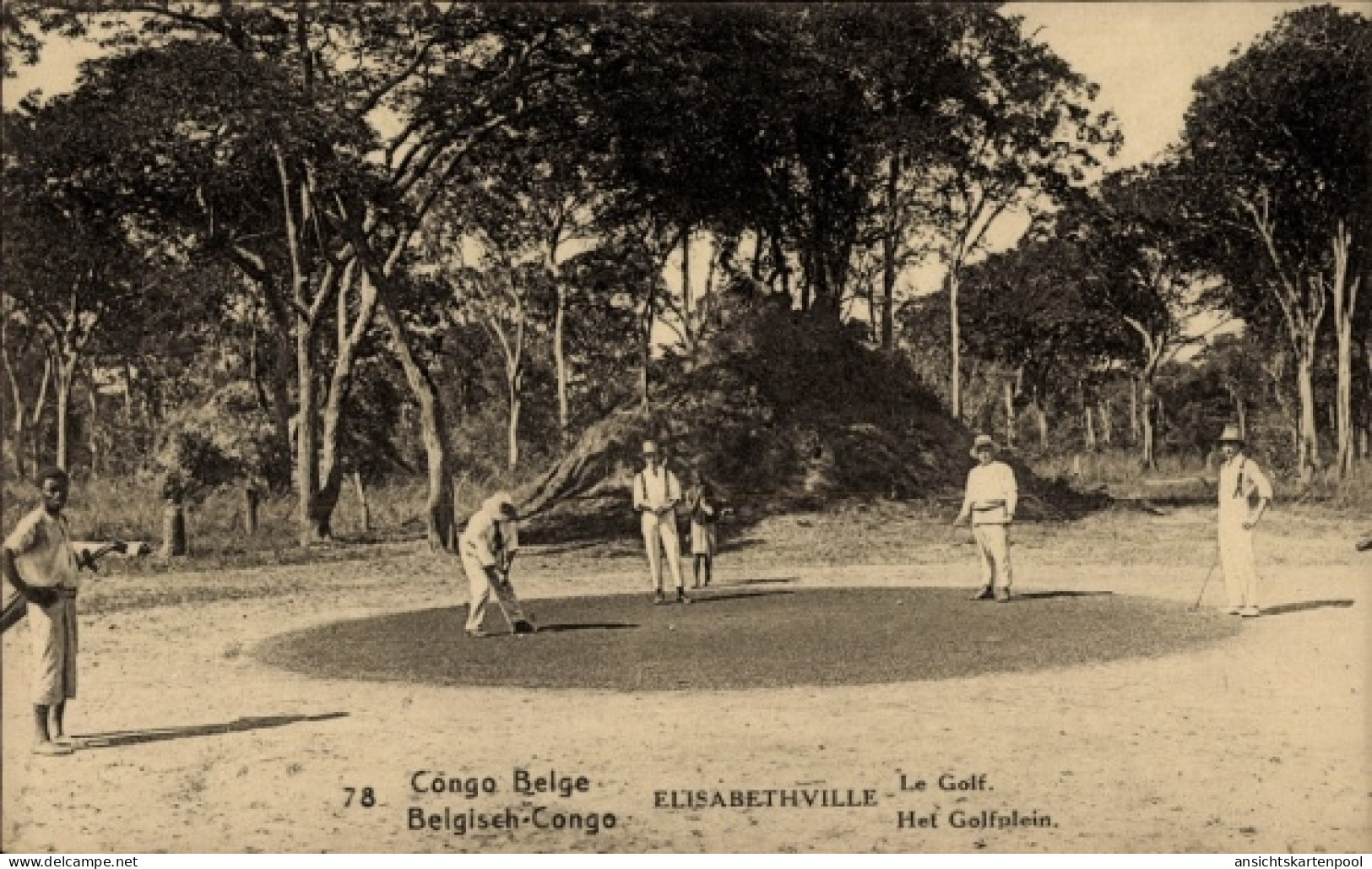 Entier postal CPA Lubumbashi Elisabethville DR Kongo Zaire, Golf