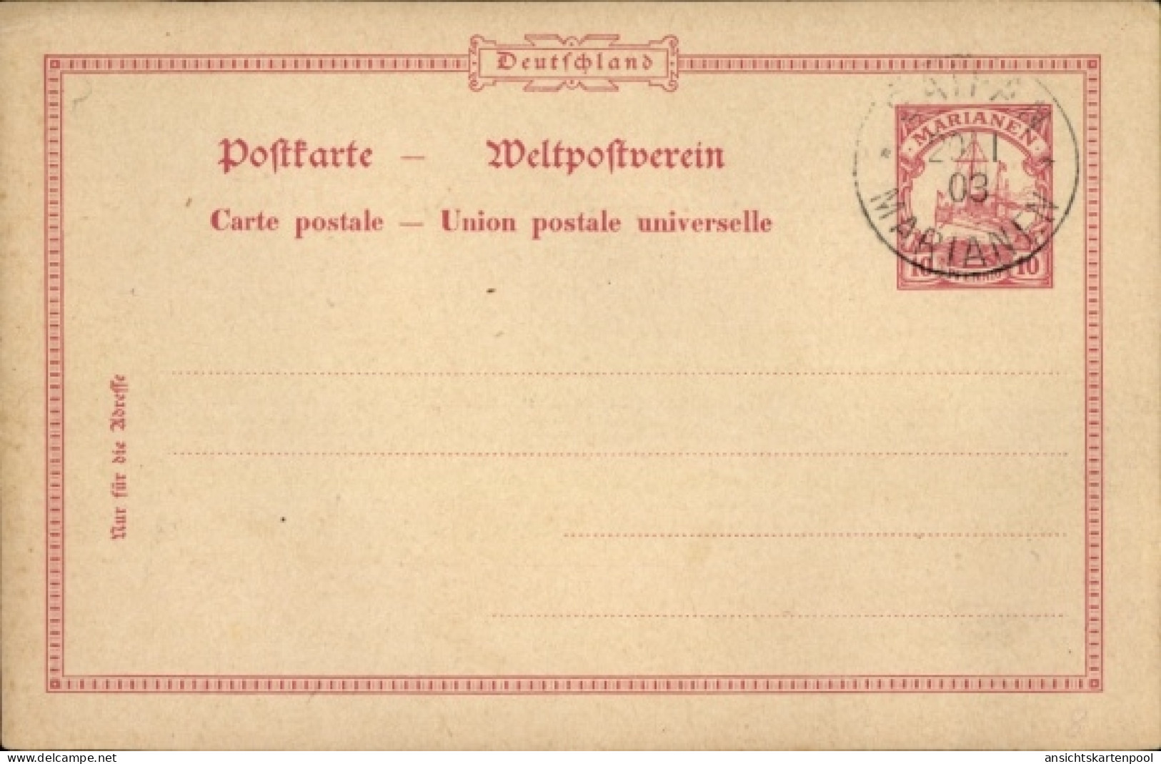 Entier postal CPA Saipan Marianen Ozeanien