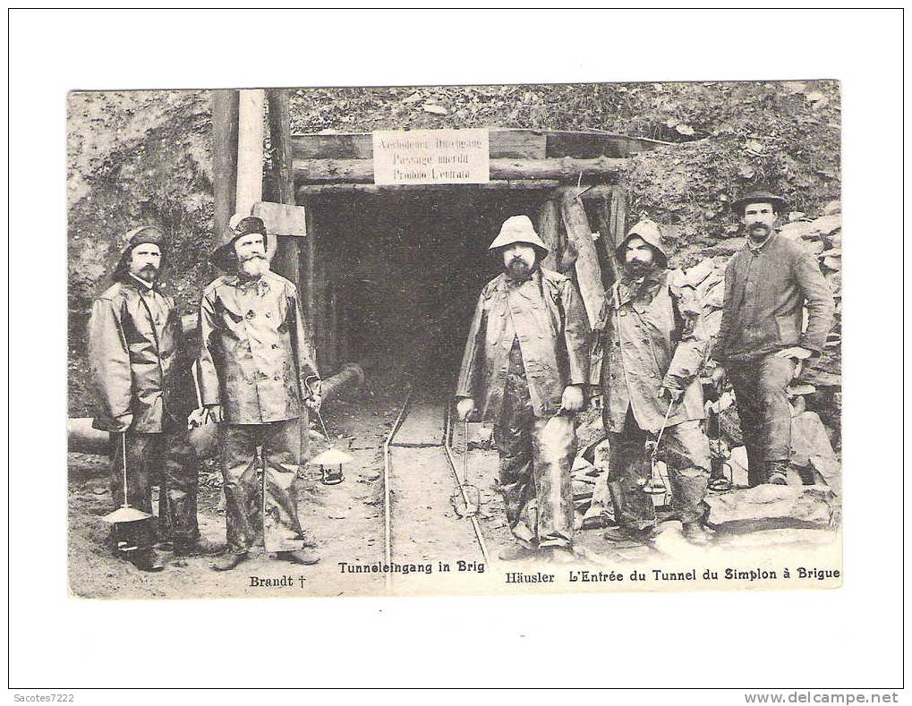 ENTREE DU TUNNEL DU SIMPLON à BRIGUE -