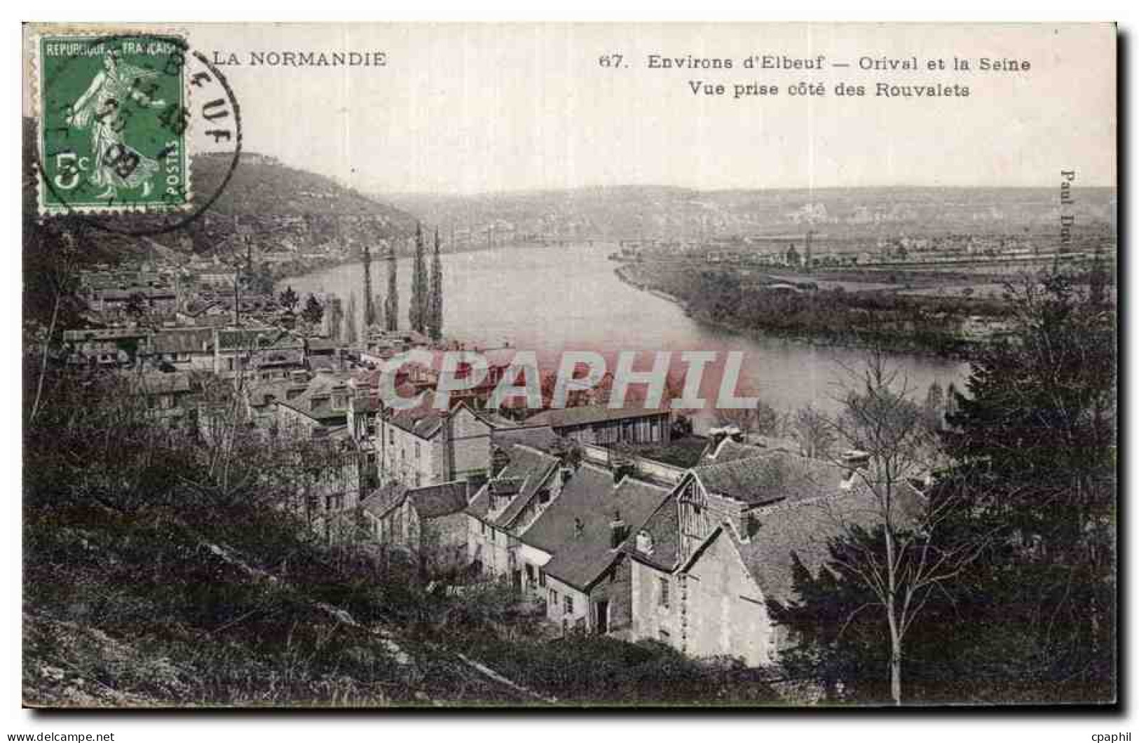 Environs d Elbeuf - Orival et la Seine - CPA