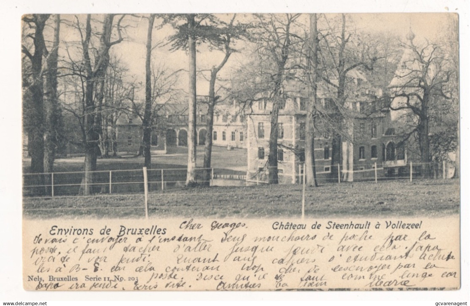 ENVIRONS DE BRUXELLES    CHATEAU DE STEENHAULT A VOLLEZEEL