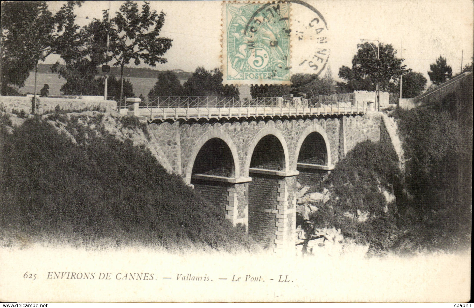 Environs de Cannes CPA Vallauris Le pont