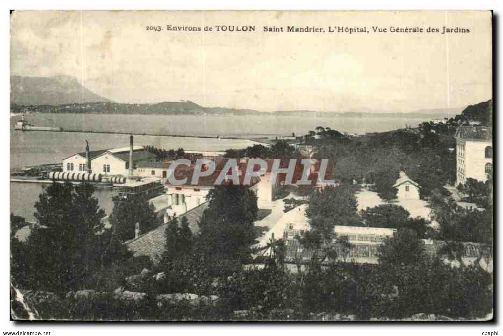 Environs de Saint Mandrier CPA L'hopital vue generale des jardins