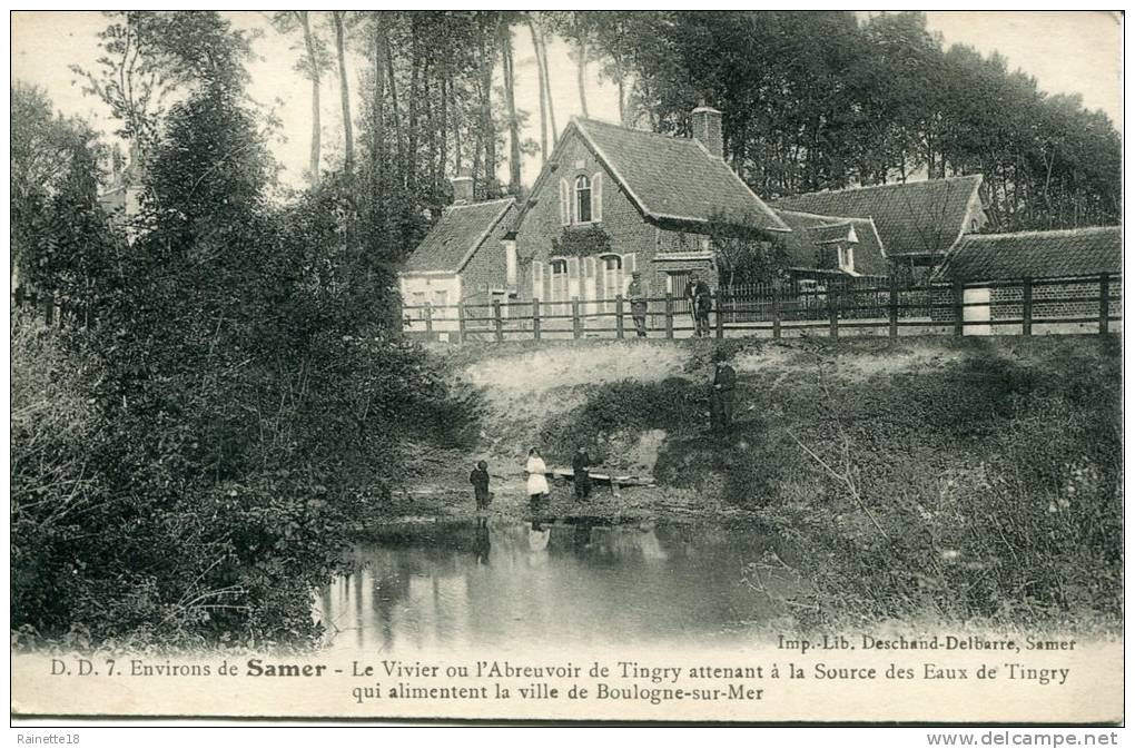 -Environs de Samer.        Le Vivier ou l'Abreuvoir de Tingry attenant à la Source des Eaux de Tingry