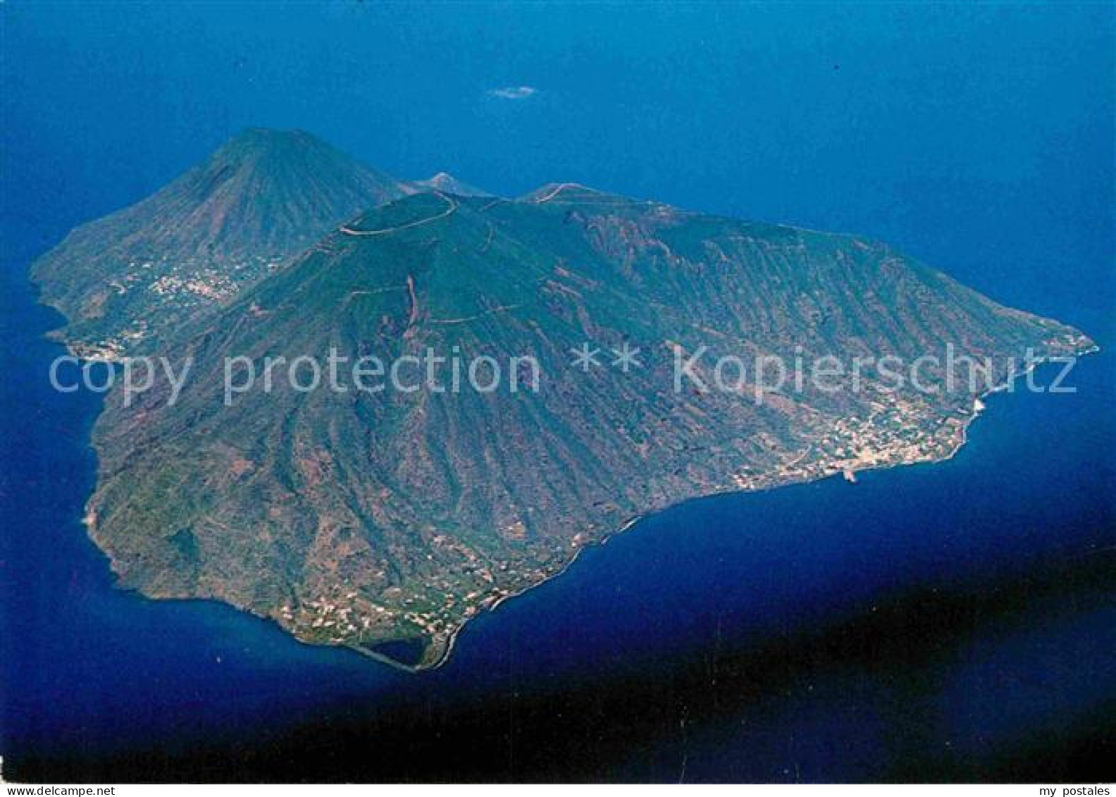 Eolie Fliegeraufnahme Isola di Salina
