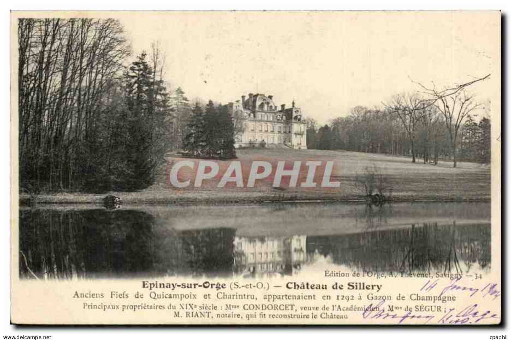 Epinay sur Orge CPa Chateau de Sillery