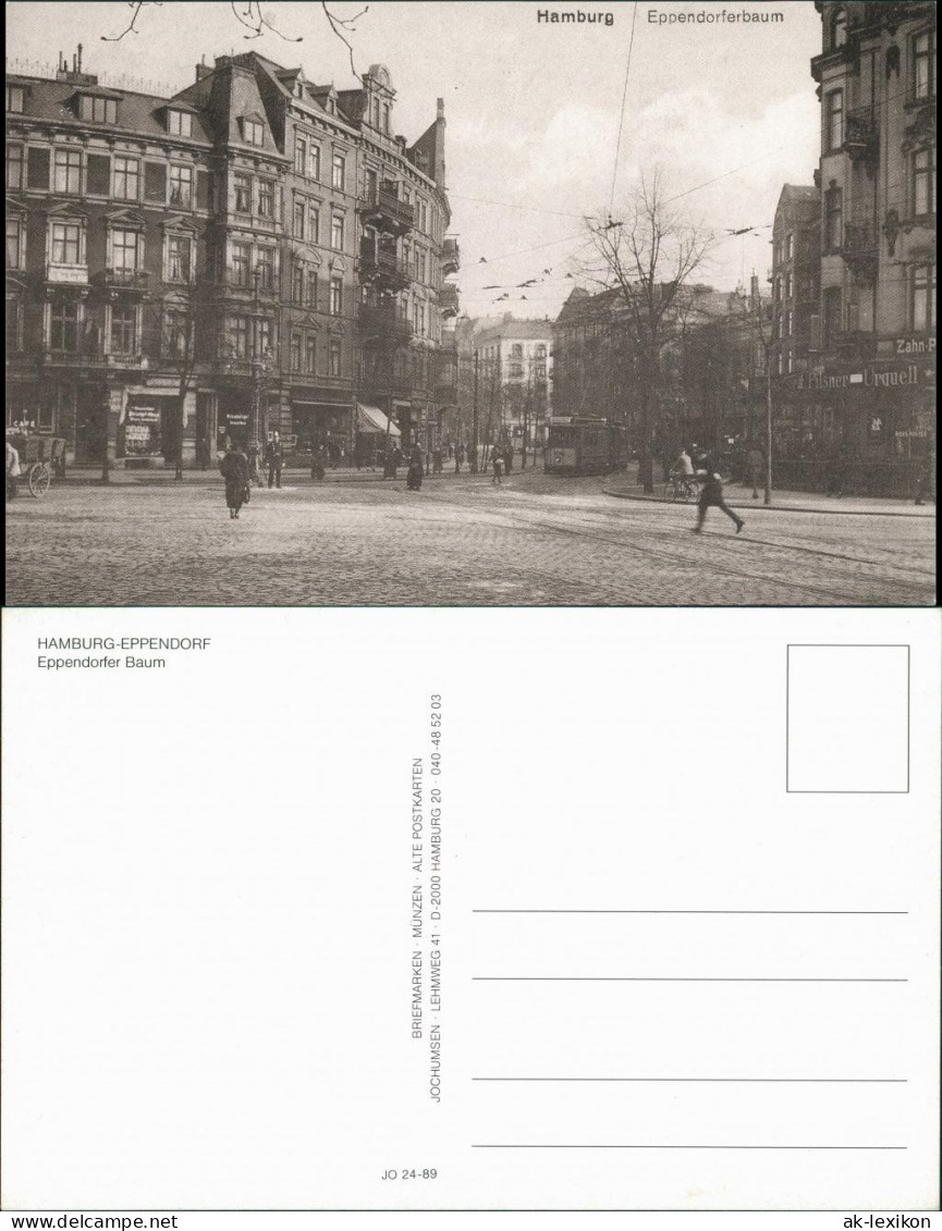 Eppendorf-Hamburg Eppendorfer Baum Repro-Ansicht anno ca. 1910 1989
