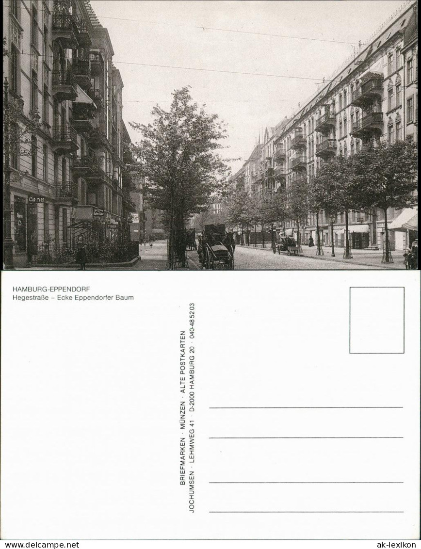 Eppendorf-Hamburg Hegestraße - Ecke Eppendorfer   ca. 1910 1989/1990
