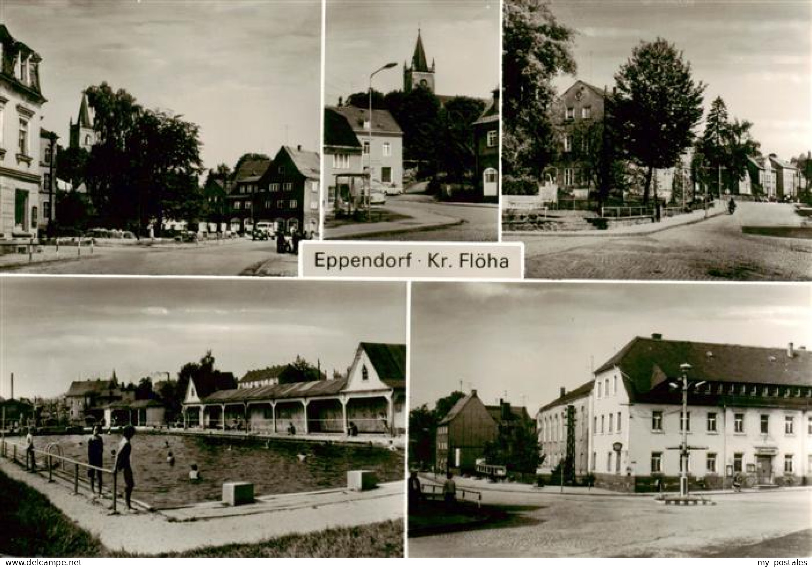 Eppendorf Sachsen Floeha Ortsansichten Freibad