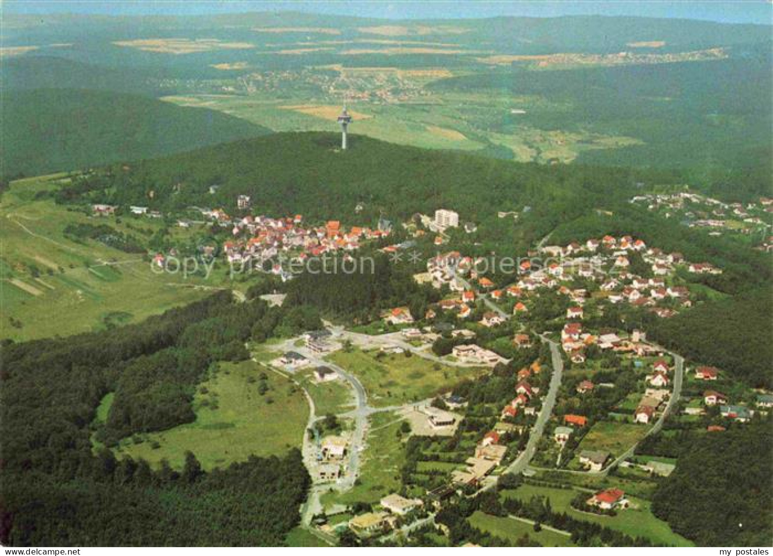 Eppenhain Kelkheim Taunus Hessen Luftaufnahme Eppenhain Taunus Fernsehturm Wald