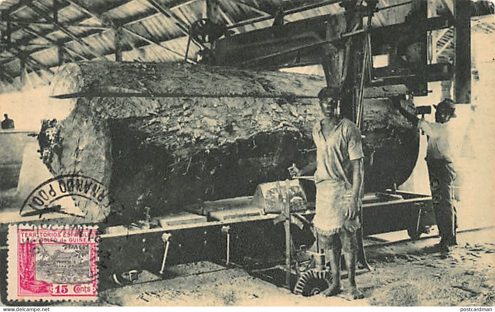Equatorial Guinea - Mechanical sawmill of the Socogui company - Ed. Pabellon Colonial Exposicion Ibero-America Sevilla 1